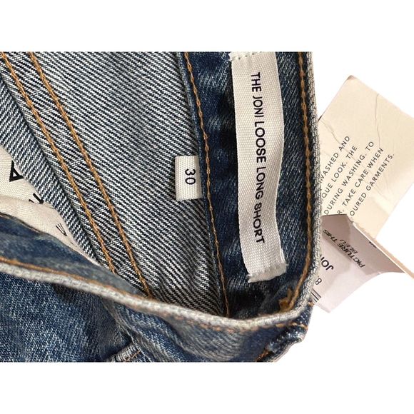 Aritzia Denim Forum The Joni Loose Shorts Size 30 Picture This Bleu 6"Inseam - Picture 5 of 5